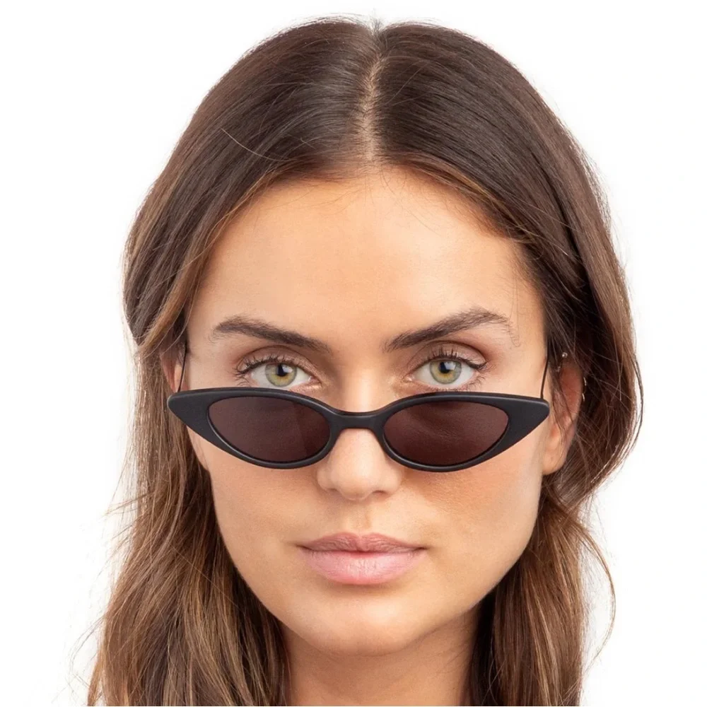 illesteva Marianne Sunglasses Black w/ Silver Swarovski